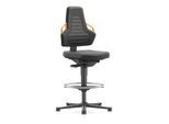 bimos Nexxit mit Fußring Supertec-Polster Grifffarbe orange Sitzhöhe 570-820 mm (9031-SP01-3279)