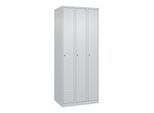 C+P Spind Classic PLUS, 3 Abteile, 1850x750x500mm, 7035/7035 Verschluss Zylinderschloss 3 Garderobenhaken ; C + P Möbelsysteme (080000-39|S10029)