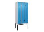 C+P Z-Spind Classic PLUS, Gestell, 6 Fächer, 2120x900x500mm, 7035/5012 Verschluss Sicherheits-Drehriegel ; C + P Möbelsysteme (0800337-306|S10004)