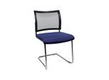 Besucher-Stuhl Visit20 m.Polster/Netz,blau ; Topstar (NV490G260)