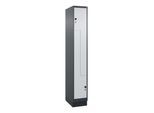 C+P Z-Spind, Classic PLUS, Sockel, 2 Fächer, 1950x300x500mm, 7016/7035 Verschluss Sicherheits-Drehriegel ; C + P Möbelsysteme (080023-102|S10013)