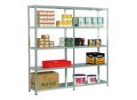 Regalwerk RUDI Schraubregal 250 Anbauregal HxBxT 3000x875x300mm 7 Stahl-Fachböden (B5-22709-30)