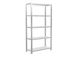 Schulte Grundregal Steckregal MULTIplus85 2000 x 1000 x 400 mm 5 Fachböden Kreuzstrebe RAL 7035 lichtgrau ; Schulte Lagertechnik (33040)
