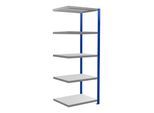 Schulte Anbauregal Steckregal MULTIplus250 2000 x 750 x 600 mm 5 Fachböden Kreuzstrebe RAL 5010 enzianblau/verzinkt/verzinkt ; Schulte Lagertechnik (12965-75-B)