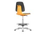 bimos Arbeitsstuhl Labsit mit Gleiter Sitzhöhe 520-770 mm Stoff Sitzschale orange (9121-5800-3279-525)