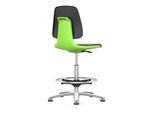 bimos Arbeitsstuhl Labsit mit Gleiter Sitzhöhe 520-770 mm Stoff Sitzschale grün (9121-5800-3280-525)