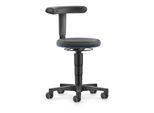 bimos Allround Hocker mit Rollen, Supertec schwarz, Sitzh.450-650 mm, Flex-Stütze (9463-SP01-3277-1F)