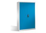 C+P Werkzeugschrank mit Drehtüren, innen 4 Böden, H1950xB1200xT400mm Front Lichtblau Korpus Lichtgrau ; C + P Möbelsysteme (8930-00|S10388)