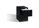C+P Hängeregistraturschrank Asisto für Hängehefter DIN A4, 2 Schübe, einbahnig, Schwarzgrau ; C + P Möbelsysteme (146275-211|S10004)