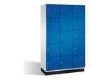 C+P Fächerschrank Cambio auf Sockel, 15 Fächer, H1950xB1200xT525mm Front Enzianblau Korpus Lichtgrau ; C + P Möbelsysteme (45104-32|S10010)