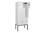 C+P Z-Spind Classic PLUS, Gestell, 4 Fächer, 2120x800x500mm, 9016/9016 Verschluss Sicherheits-Drehriegel ; C + P Möbelsysteme (0800337-224|S10014)