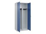 C+P PSA Doppel-Spind Classic PLUS, 2 Abteile, 1850x800x500mm, 7035/5023 Verschluss Sicherheits-Drehriegel ; C + P Möbelsysteme (080002-22P|S10000)