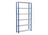 Schulte Grundregal Steckregal MULTIplus150 2500 x 1300 x 300 mm 6 Fachböden Kreuzstrebe RAL 5010 enzianblau/verzinkt ; Schulte Lagertechnik (12731-130-B)