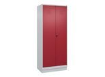 C+P PSA Doppel-Spind Classic PLUS, Sockel, 2 Abteile, 1950x800x500mm, 7035/3003 Verschluss Sicherheits-Drehriegel ; C + P Möbelsysteme (080022-22P|S10001)