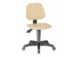 bimos Arbeitsdrehstuhl Unitec mit Rollen und Holz Sitzhöhe 440-620 mm (9653-3000)