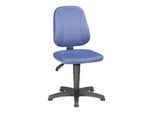 bimos Arbeitsdrehstuhl Unitec mit Gleiter und Stoff blau Sitzhöhe 440-620 mm (9650-CI02)