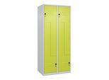 C+P Z-Spind Classic PLUS, 4 Fächer, 1850x800x500mm, 7035/0024 Verschluss Sicherheits-Drehriegel ; C + P Möbelsysteme (080003-224|S10011)
