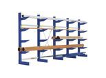 Bito Kragarmregal Set / NT850 IPE140 TypS H2500xL5080xT990 mm 5 Ständer, einseitig enzianblau (18006)