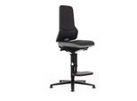 bimos Neon Hochstuhl Stoffpolster Flexband grau Sitz 590-870 mm Synchrontechnik (9571-6801-3278)