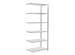 Schulte Anbauregal Steckregal MULTIplus150 2500 x 1000 x 600 mm 6 Fachböden Kreuzstrebe RAL 7035 lichtgrau ; Schulte Lagertechnik (32666)