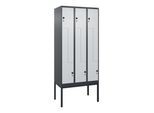 C+P Z-Spind Classic PLUS, Gestell, 6 Fächer, 2120x900x500mm, 7016/7035 Verschluss Sicherheits-Drehriegel ; C + P Möbelsysteme (0800337-306|S10013)