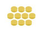 Magnetoplan Ergo-Magnete, large, Goldgelb, Pack a 10 Stück ; Soennecken (16650102)