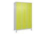 C+P Z-Spind, Classic PLUS, Füße, 6 Fächer, 1950x1200x500mm, 7035/0024 Verschluss Zylinderschloss ; C + P Möbelsysteme (080013-326|S10025)