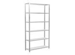 Schulte Grundregal Steckregal MULTIplus150 2500 x 1300 x 400 mm 6 Fachböden Kreuzstrebe RAL 7035 lichtgrau ; Schulte Lagertechnik (32641-130)
