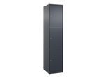C+P Schließfachschrank Classic PLUS, 1 Abteil, 1850x400x500mm, 7016/7016 Innenhöhe Gefach oben (oberes 599 mm Front RAL 7016 Anthrazitgrau ; C + P Möb (080000-123|S10010)