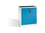 C+P Schwerlast-Beistellschrank mit Drehtüren, innen 1 Boden, H1000xB930xT500mm Front Lichtblau Korpus Lichtgrau ; C + P Möbelsysteme (8821-052|S10265)