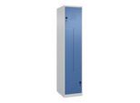 C+P Z-Spind Classic PLUS, 2 Fächer, 1850x400x500mm, 7035/5023 Verschluss Sicherheits-Drehriegel ; C + P Möbelsysteme (080003-122|S10029)