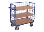 VARIOfit Etagenwagen niedrig 1.000 x 700 mm 3 Böden 3 Wände ; Cordes (sw-700.303)