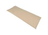 Hüttenschlafsack POLYDAUN "Polydaun Inlett", beige (mist), Schlafsäcke, B/L: 80cm x 220cm, Obermaterial: 100% Baumwolle, L:220cm