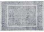 Fußmatte BARBARA BECKER "Square BB, Made in Belgium", silber (silberfarben), B:67cm H:10mm L:110cm, Polyamid, Teppiche, Fußmatte, Schmutzfangmatte, auch als Läufergröße erhältlich