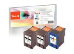 Tintenpatrone »Peach HP No 56 / No 57 MP+«, (3 St.)