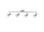Brilliant Deckenstrahler »Ryan«, 4 flammig, Leuchtmittel GU10 LED wechselbar, LED Spotrohr 4flg eisen/chrom