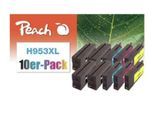 Tintenpatrone »Peach HP No 953XL 4x BK,2x C, 2x M, 2x Y«, (10 St.)