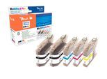 Peach Tintenpatrone »Brother LC-227XL / LC-225XL C, M, Y, 2x BK«, (1 St.)