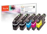 Peach Tintenpatrone »Brother LC-123 Multi-Pack-Plus BK/C/M/Y«
