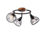 Brilliant Deckenstrahler »Avia«, 3 flammig, Leuchtmittel E14 ohne Leuchtmittel, Spotspirale 3flg schwarz/holzfarbend
