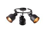 Brilliant Deckenstrahler »Rolet«, 3 flammig, Leuchtmittel E14 ohne Leuchtmittel, Spotspirale 3flg sand schwarz