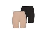 Tamaris Radlerhose, (2er-Pack), zum Unterziehen unter Kleidern und Röcken