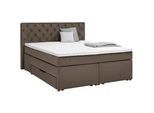 Boxspringbett Chester Dunkelbraun max. 180x200cm