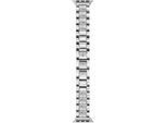 Smartwatch-Armband GUESS "Apple Strap, CS2011S1", silber (silberfarben), Uhrenarmbänder, Apple Watchesmit einem Gehäusedurchmesser von 38mm oder 40mm, Edelstahl, Wechselarmband, Ersatzband, Edelstahl, passend für die Apple Watch