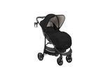 Kikkaboo Kombikinderwagen 3 in 1 Selina Autositz Adapter Babywanne Wickeltasche schwarz uni