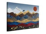 artgeist Keilrahmenbild , Blau, Multicolor , Holz, Textil , Kiefer , rechteckig , 90x60x1.2 cm , Keilrahmen , Bilder & Rahmen, Bilder, Leinwandbilder