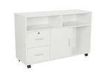 Mid.you Aktenschrank , Weiß , Holzwerkstoff , 2 Schubladen , 100x65x35 cm , abschließbar , Büromöbel, Bürostühle, Chefsessel