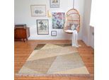 Green Looop Teppich »Vincent GL-82111« rechteckig 4 mm Höhe Naturfaser Teppich aus 80% Jute 20% Baumwolle, mit Fransen, Wohnzimmer