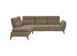 Moderano Ecksofa , Braun, Terracotta , Textil , Ottomane links, L-Form , 290x223 cm , erweiterbar, Typenauswahl, Lederauswahl, Stoffauswahl, Sitzqualitäten, seitenverkehrt erhältlich, Hocker erhältlich, Rücken echt, individuell planbar, Armteil links, Armteil rechts , Wohnzimmer, Sofas & Couches, Wohnlandschaften, Ecksofas