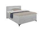 Boxbett Jerry Silberfarben ca. 140x200cm